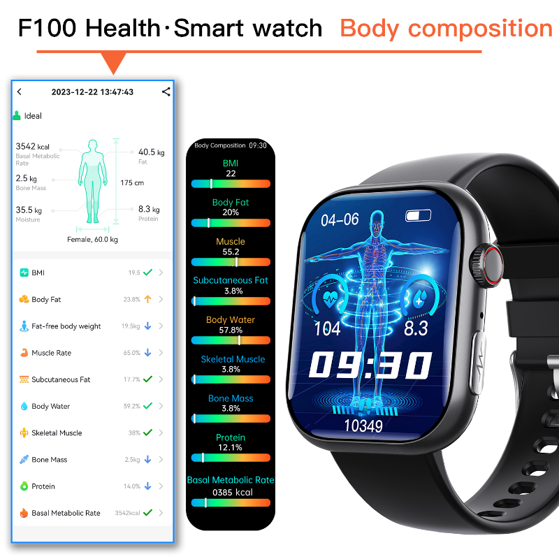 Best ECG Smart Watch of 2025 With Blood Pressure Monitor+Blood Glucose Monitoring