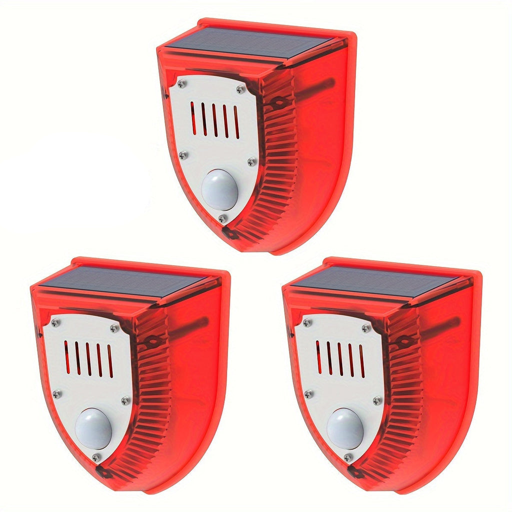 Solar Motion Alarm with Dog Bark & Gunshot Sound (3 pcs)