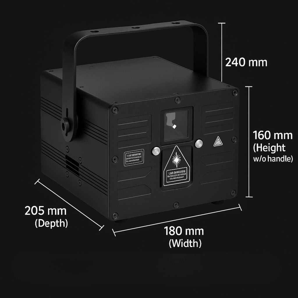 Portable Lasers A81 Laser Cube RGB Laser Light 8W Mobile DJ