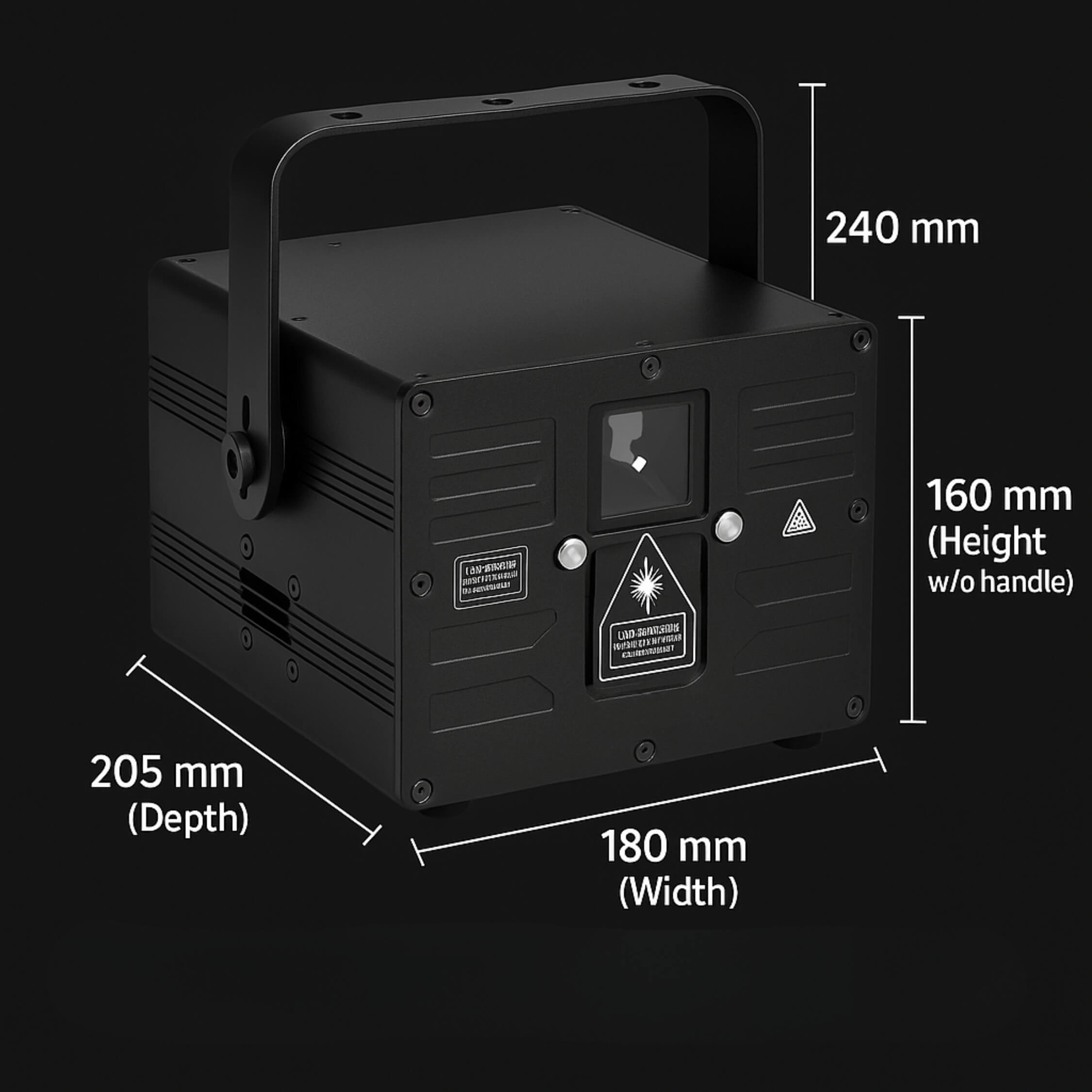 Portable Lasers A81 Laser Cube RGB Laser Light 8W Mobile DJ