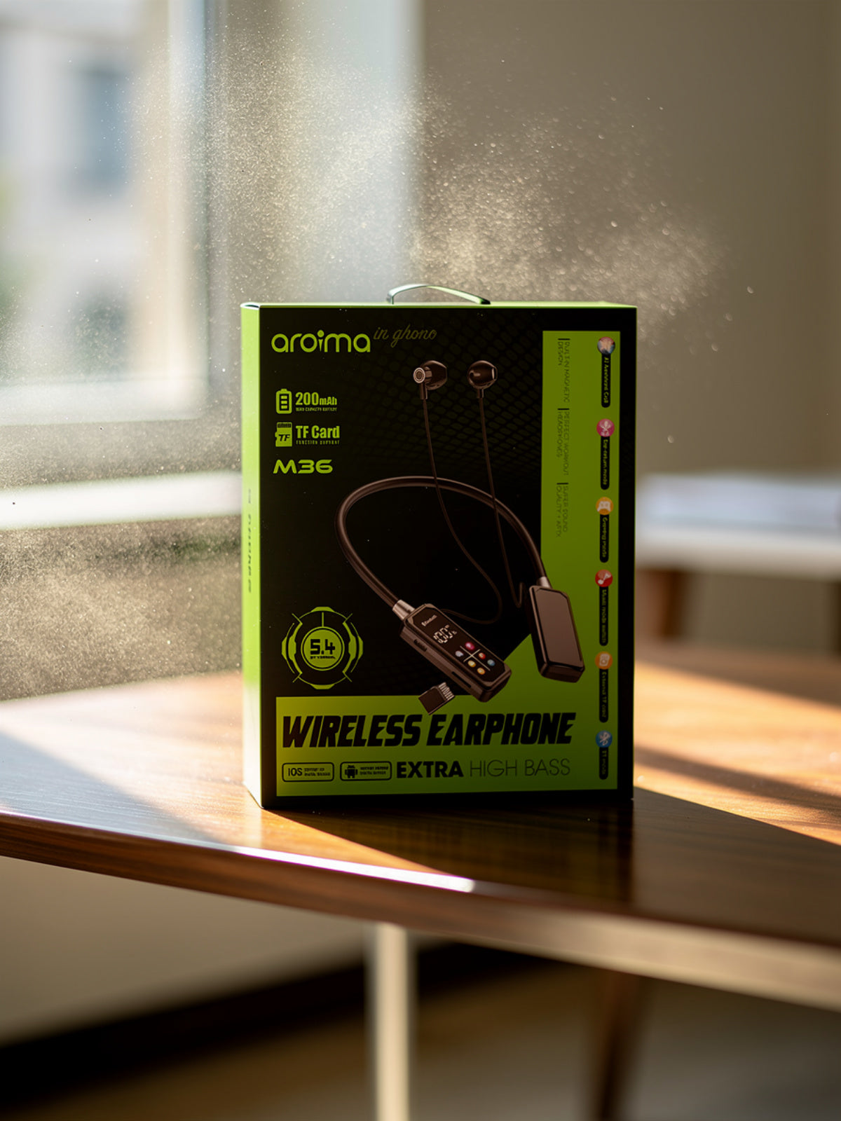 Awazup M36 Ultra ~ Digital Display Wireless Neckband