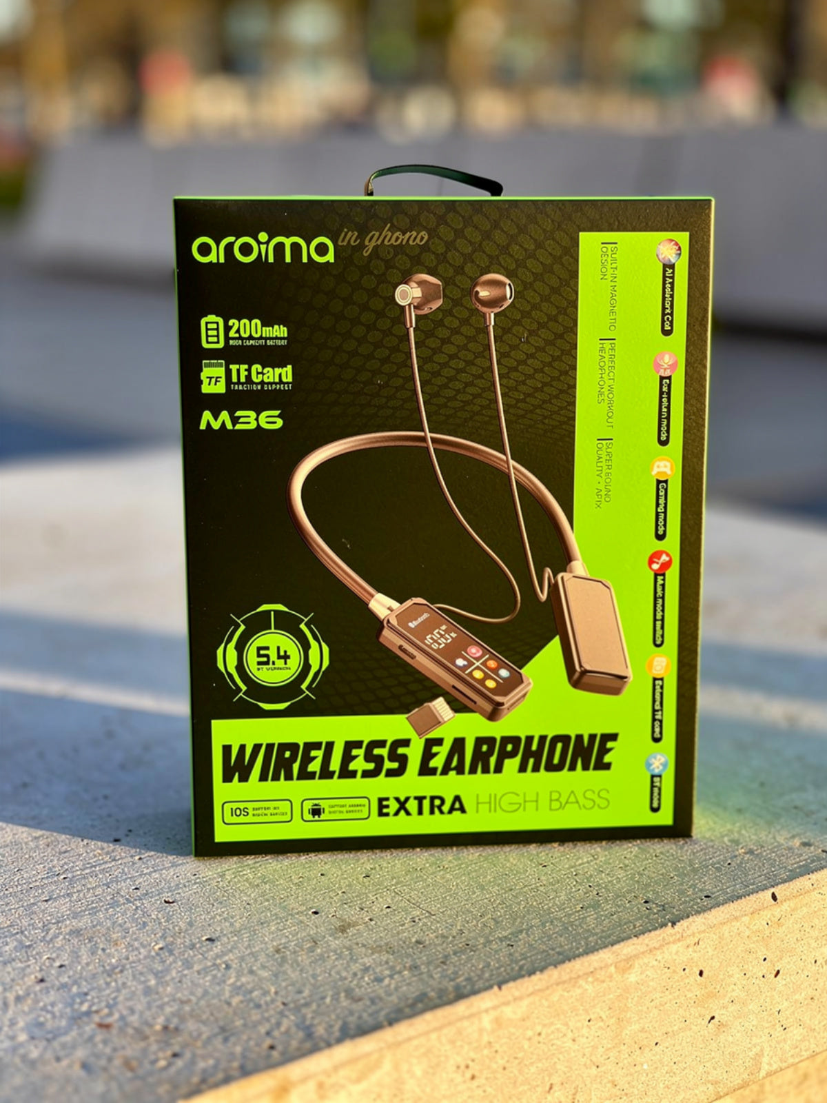 Awazup M36 Ultra ~ Digital Display Wireless Neckband